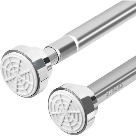 60-100 Udtrækkelig Bruseforhængsstang Ingen Boring Bruseforhængsstang Rustfrit Stål Bruseforhængsstang Til Brusebad Skab Balkon Dør