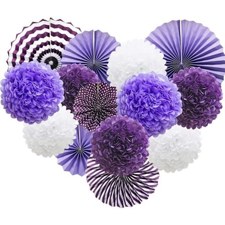 Mauve 14 Pakkaus Kangasripustuksia Juhliin, Häihin, Syntymäpäiville, Jne.