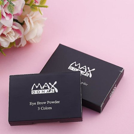 3 Färger Mineral Ögonbrynskaka Pulverpalett Borste