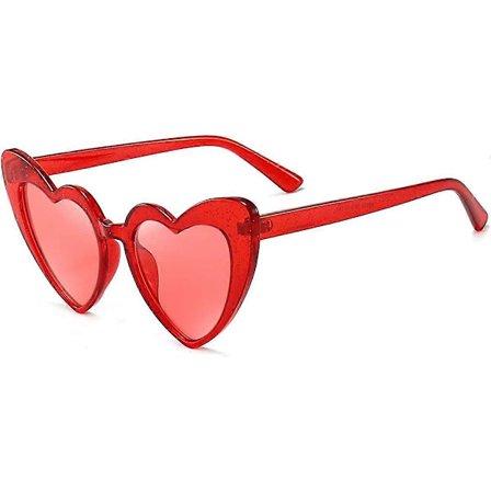 Heart Shaped Sunglasses for Women Retro Love Eyewear Vintage Cat Eye Glasses UV400