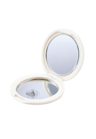 Skir Fickspegel, rund Sminkverktyg & tillbehör Unisex Vit ONESIZE