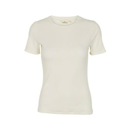 Basic Apparel Ludmilla O-Neck T-Shirt Hvid, Dame T-shirts