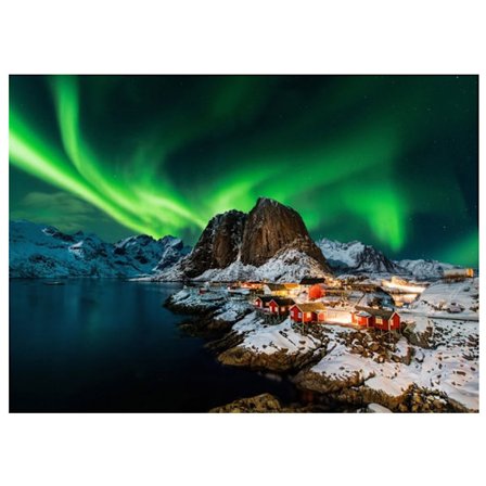 Pusselplan Pussel 1000 Bitar - Norrsken i Norge