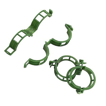 50 kpl kasvien tukiklipsit, muoviset tomaattiklipsit kasviklipsit puutarhan tukiklipsit, vihreät puutarhaklipsit