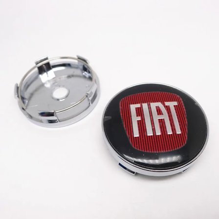 4 stk 60mm Hjulnavdeksel for Fiat 500 - støvtett deksel for nav, emblem for Punto Stilo Bravo Ducato Freemont 124 600