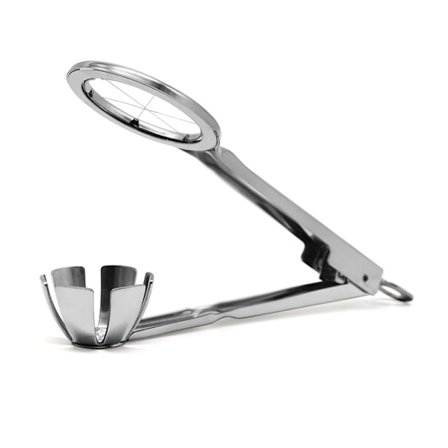 Ruostumaton teräs kahvalla Keittiövälineet osamäärä munaleikkuri Cu