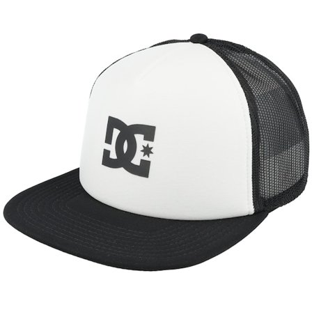 DC - Hvid trucker Kasket - Gasstation White/Black Trucker @ Hatstore