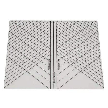 Multifunksjonell Gjennomsiktig Sy Rett Linjal Quilte Sjablong Linjal Søm Linjal Klare Søm Linjer for Skreddere