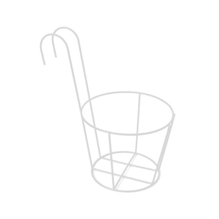 Rautainen kukkateline roikkuvaan kaiteeseen, aitaan, kukkaruukulle, hylly, kasvikoripidike