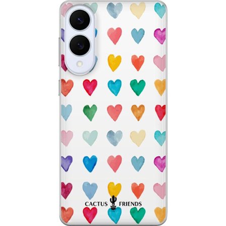 Yhteensopiva Puhelinkuori Samsung Samsung Galaxy S25 Edge Cactus and Friends - Watercolor Love Grid