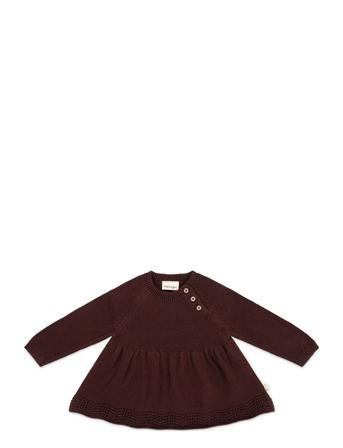 Fiona Dress Home Meal Time Bibs Long Sleeve Bib Brun That's Mine