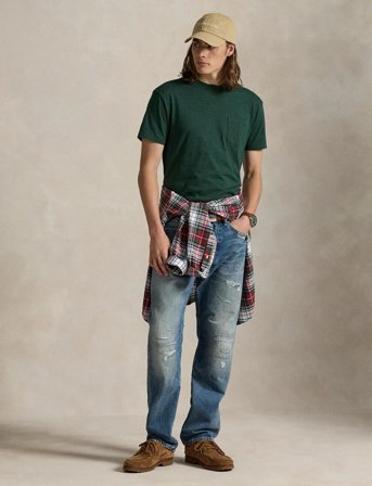 Polo Ralph Lauren 26/1 Jersey-Ssl-Tsh - Green - XXL