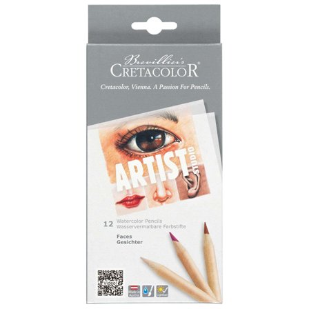 Artist Studio Aquarelle Faces 12-pack