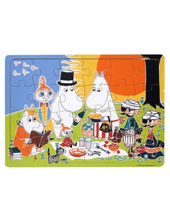 Moomin Wooden Frame Puzzle - Picnic Patterned Barbo Toys