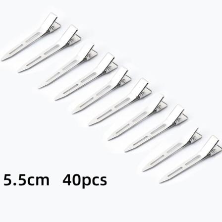 40 kpl hiusklipsit Duck Bill -hiusneula 5,5 cm 5,5 cm 5.5cm