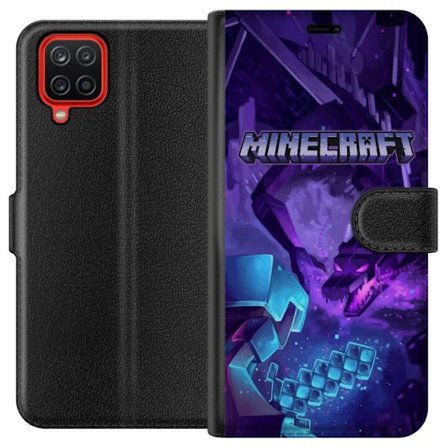 Kompatibelt Plånboksfodral till Samsung Samsung Galaxy A12 Minecraft