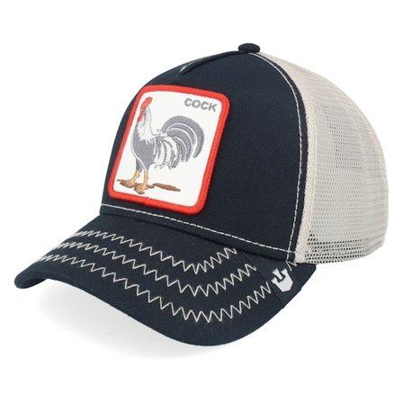 Goorin Bros. - Schwarz trucker Cap - The Cock Black/Khaki Trucker @ Hatstore