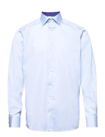 Men's Shirt: Business Poplin Paita Bisnes Sininen Eton