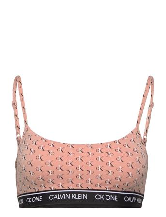 Unlined Bralette Lingerie Bras & Tops Soft Bras Tank Top Bras Multi/mønstret Calvin Klein