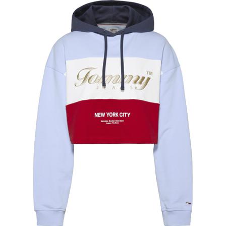 Tommy Hilfiger Women& Tjw Crop Archive Hoodie Tommy Jeans Blå, Dame
