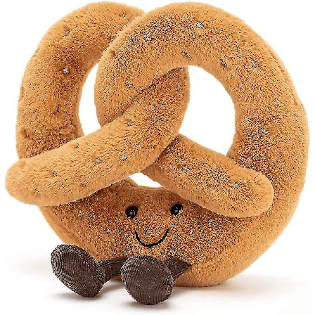 SQCLV Sjov Pretzel Mad Plys, 18*18cm