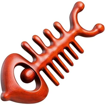 1 st träkam för massage Guasha skrapkam ficka Gua Sha skrap