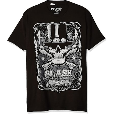 Flytande blå mäns Slash Flaska Slash T-shirt