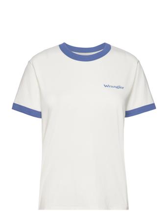 Relaxed Ringer T-shirts & Tops Short-sleeved Hvit Wrangler*Betinget Tilbud