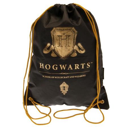 Harry Potter Hogwarts Crest Dragsko 40cm X 30cm Svart/go