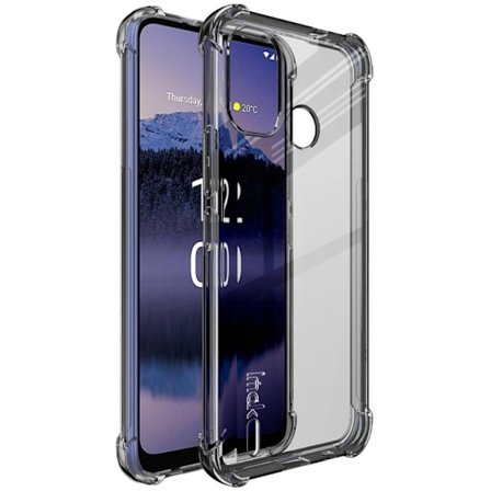 IMAK Airbagskydd för Nokia G11 Plus - Genomskinlig Svart