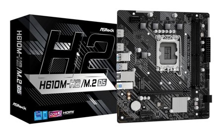 ASRock H610M-H2/M.2 D5 - hovedkort - mikro ATX - LGA1700-sokkel - H610