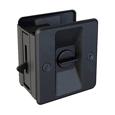 Personvern Lommedørlås Med Trekkhåndtak For Rask Og Enkel Montering, Svart Lommedør Hardware - På lager