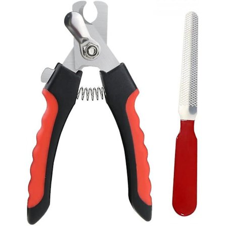 Negleklipper til hunde og katte - Negleskærer med neglefil