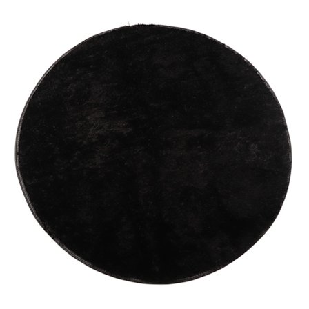 Plys Rundt Tæppe Skridsikkert Badeværelse Soveværelse Gulvmåtte Yoga Brusebad Tæppe Boligindretning