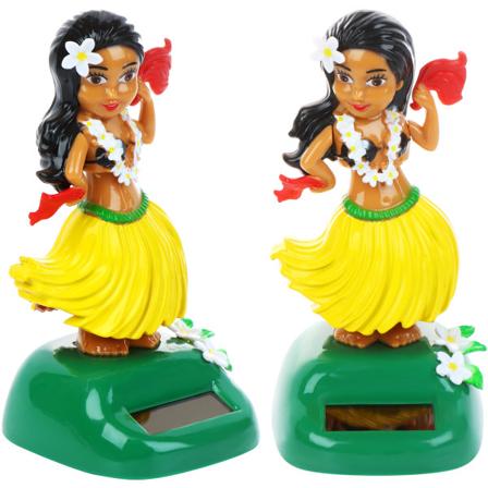 Hawaiian Sola Rystende Dukke Dansende Figur Legetøj Bil Dashboard Dec Yellow
