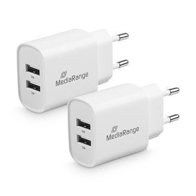 MediaRange Mobile Device Charger White