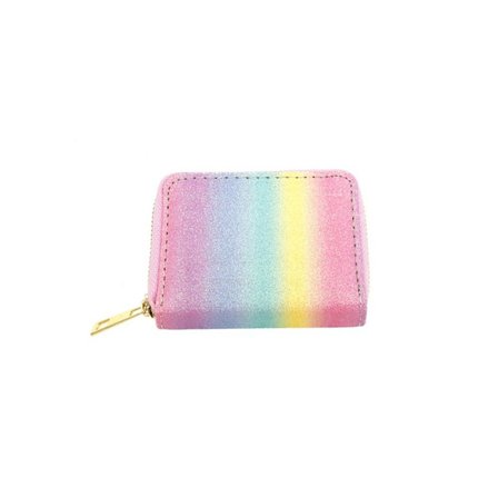 Glittrig paljett-plånbok med dragkedja 5 5