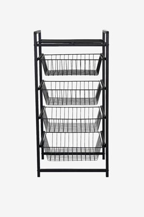 Hanah Home - Hylle Kurvstativ Merlin - Svart - Hyller & oppbevaring - Fra Homeroom