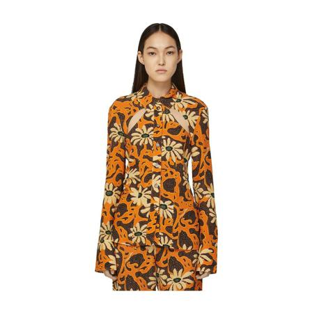 Nanushka, Huyen Shirt Pomarańczowy, Kobieta, Rozmiar: S