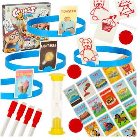 Kuka minä olen! Arvaa piirustusperhepeli lapsille