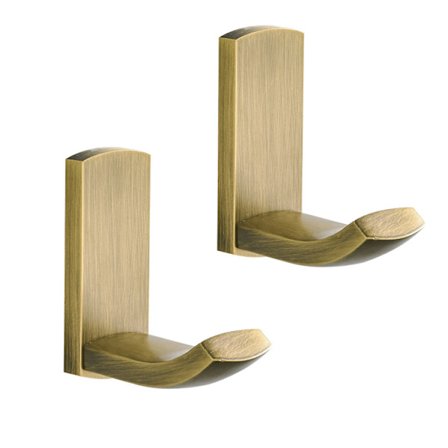 Badkrok 2 stykker kåkekrok i antikk børstet messing finish krok, bad