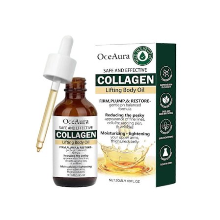 Oceaura Kollagen Kropp Eterisk Olja Återfuktande och Närande Hudtyp Kropp Applicerbar Eterisk Olja