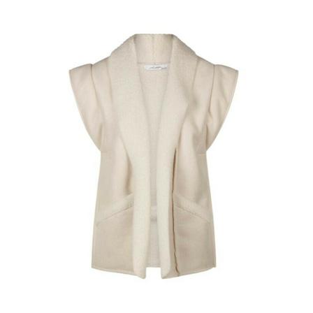 Ambika, Lammy Gilet Wit, Dames, Maat:ONE Size