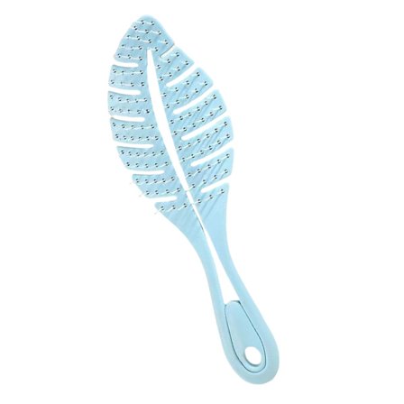 Mote bladkam med komfortabelt grep, hodebunnsmassasjebørste for enkel flokeløsning av vått eller tørt hår i alle omgivelser