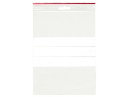 GRIPPIE Blixtlåspåse med skrivfält 150x200mm 1000/fp - Lyreco - Emballage och lagerutrustning - Blixtlåspåsar - Med skrivfält