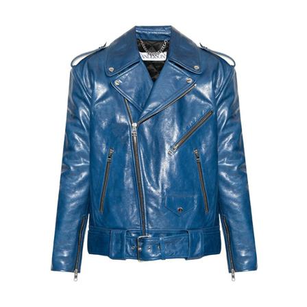 JW Anderson Oversize leather jacket , Blauw , Dames , Maat: S