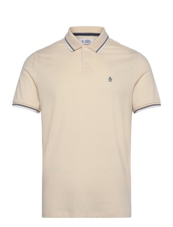 Original Penguin Tipped Polo Tncl Piq - Cream - XL