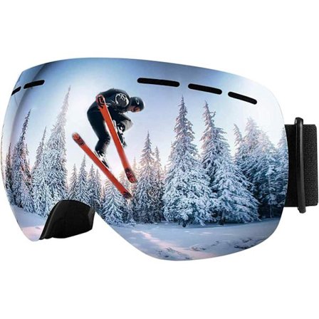 Ski Briller Over Briller Bredt Syn Rammeløse Ski Briller med Anti-dug