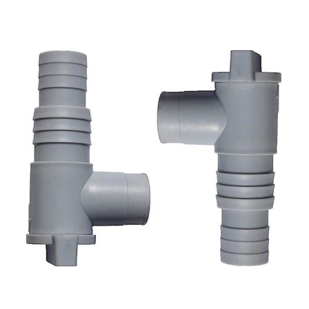 2-pack PVC Pool Filter Pump Adapter Kit för 32mm Slang På/Av Kolvventil Läckagesäker Tätning Ersättning