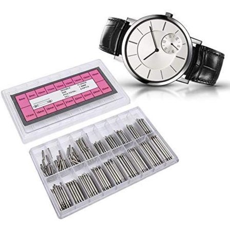 Urreimspinner, Trap Link Pins Urfjærstang, 1,8 mm Reparasjonstilbehør Super Slitesterk 270 stk/eske for Urreparasjon Bedriftsbruk Hjemmebruk Urmakere